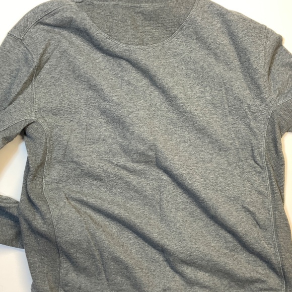 Roots Gender Free Quarter Zip Sweatshirt in Grey Size L Pockets - Picture 2 of 4
